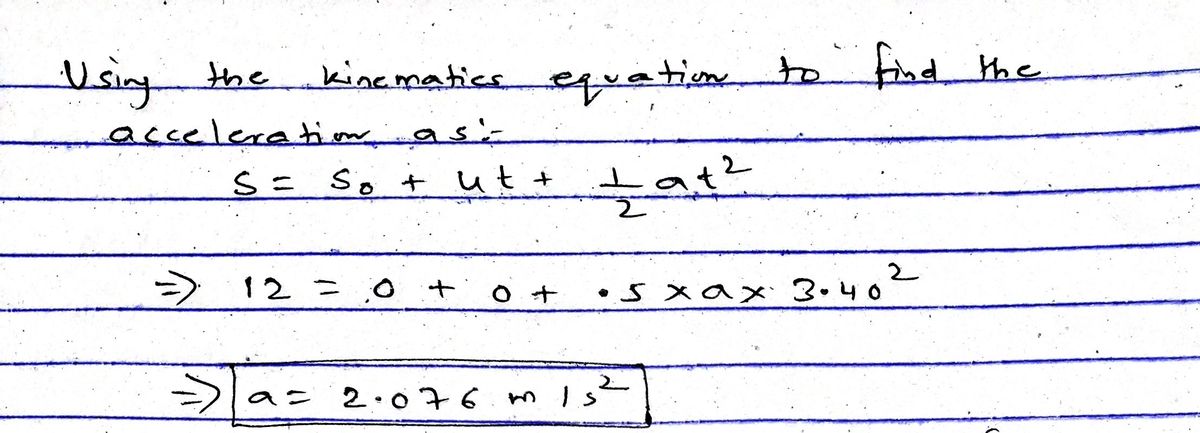 Physics homework question answer, step 1, image 1